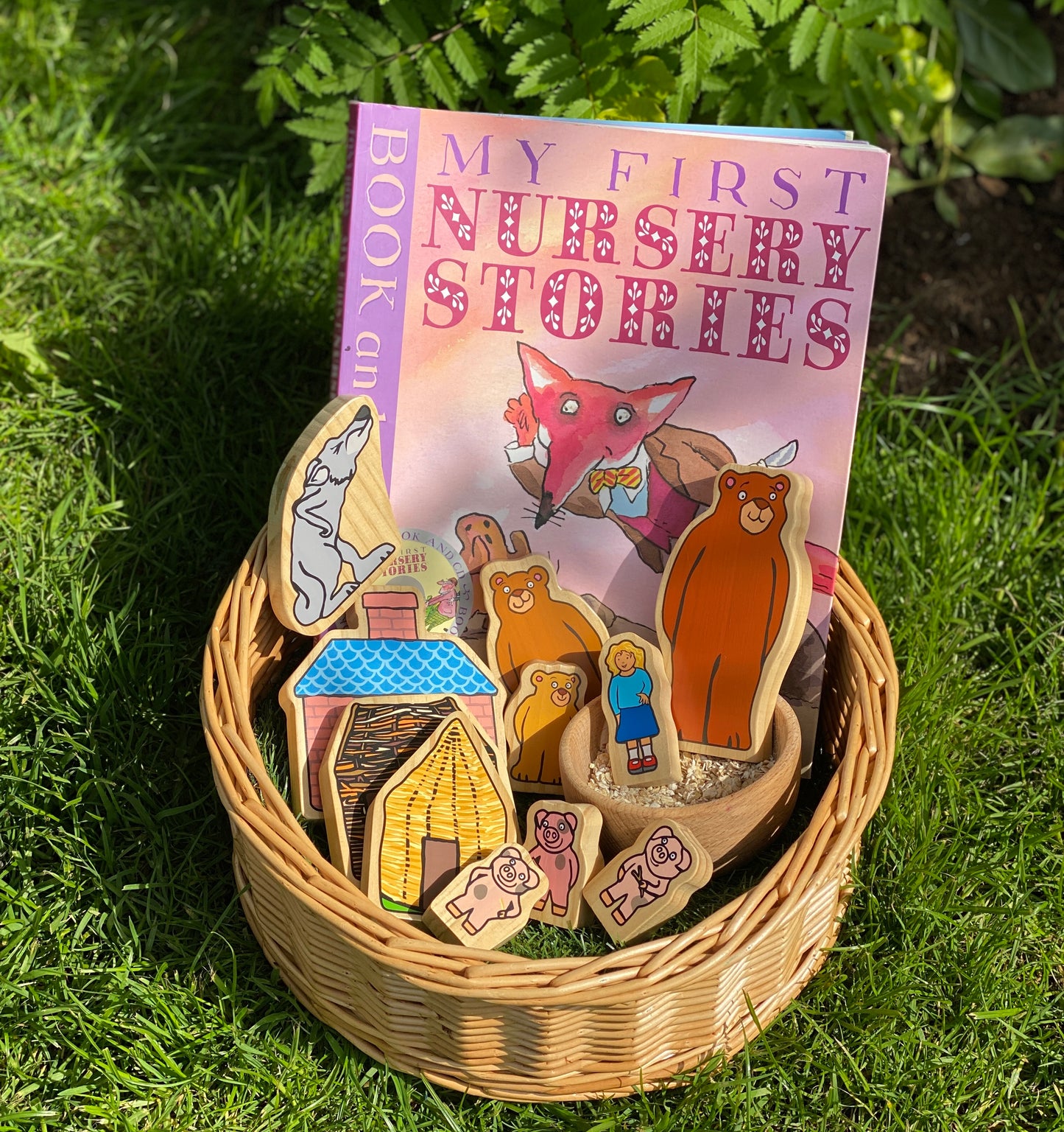 Yellow Door - Houten figuurtjes - Goudlokje en de drie beren