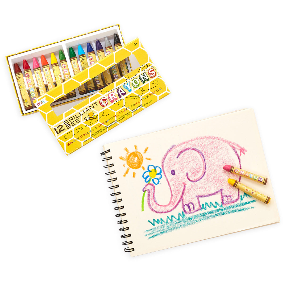 Ooly – Brilliant Bee Crayons – waskrijtjes 12st.