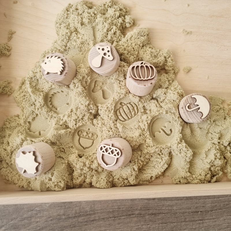 Kiddi Houten stempelset herfst 6st.
