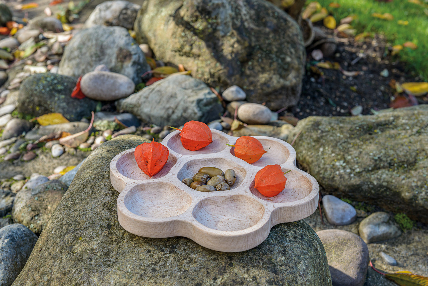 Yellow Door - Houten bloemen tray