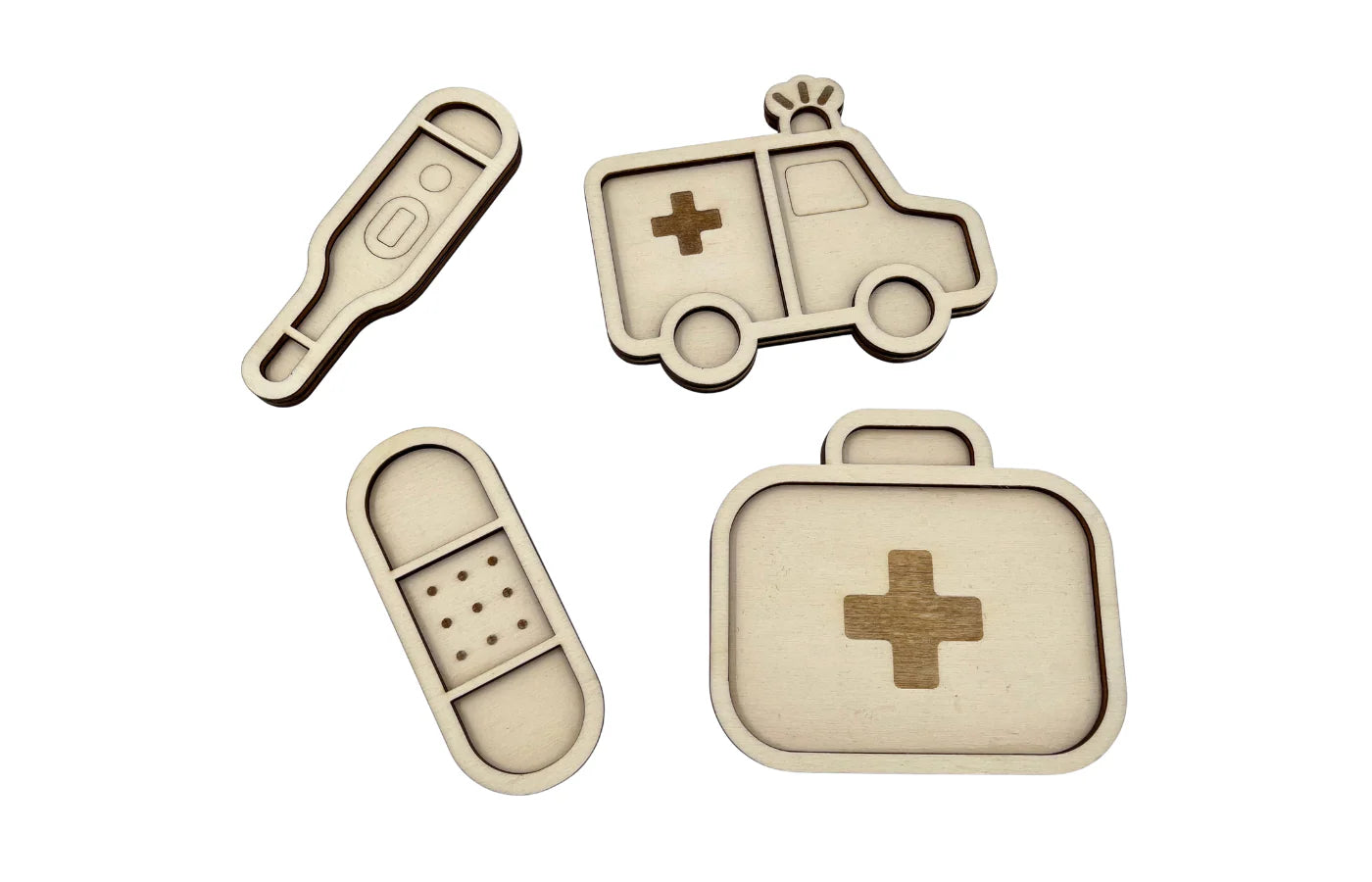 Mini vulvormen set dokter 4st.