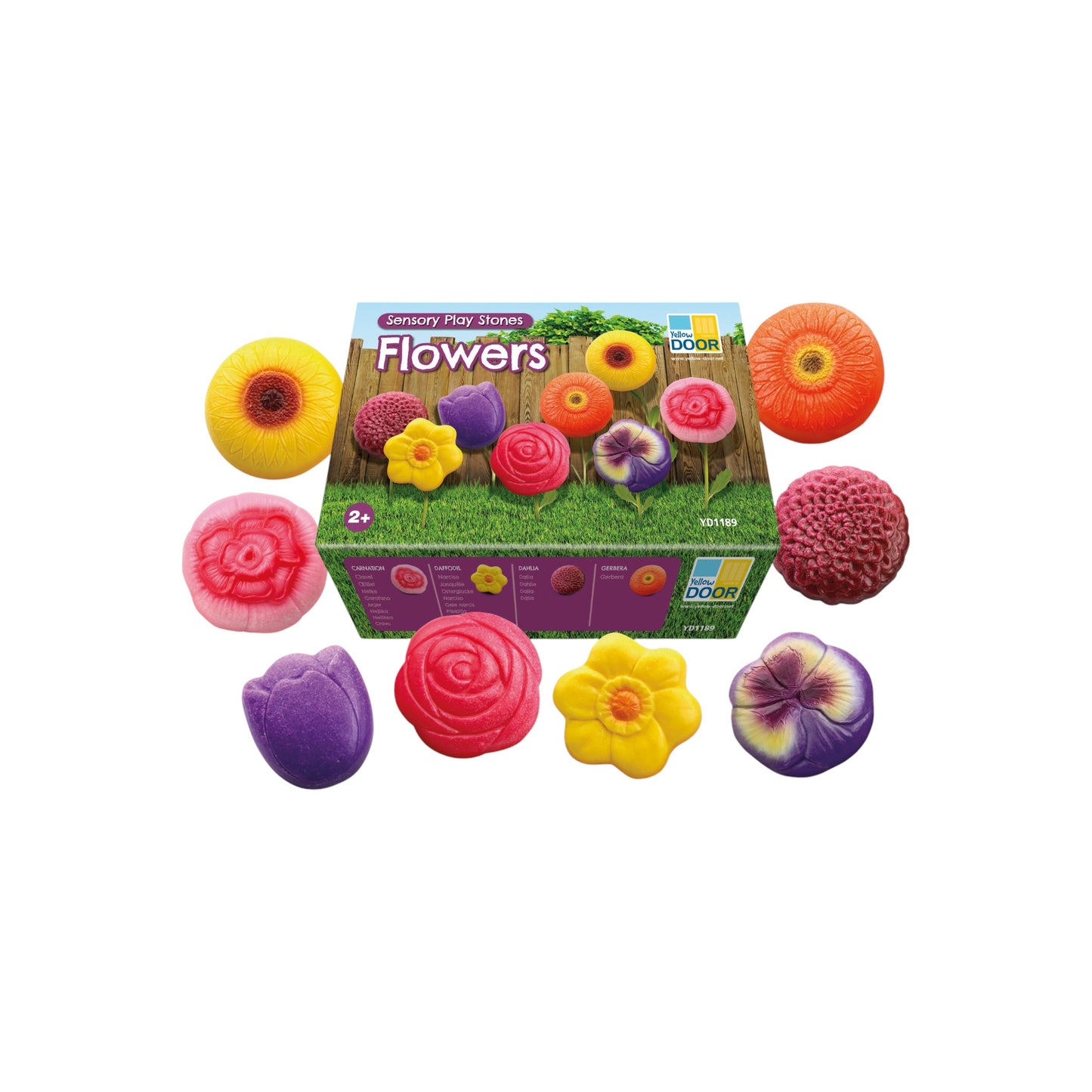 Yellow Door - Sensory Stones - bloemen 8st.