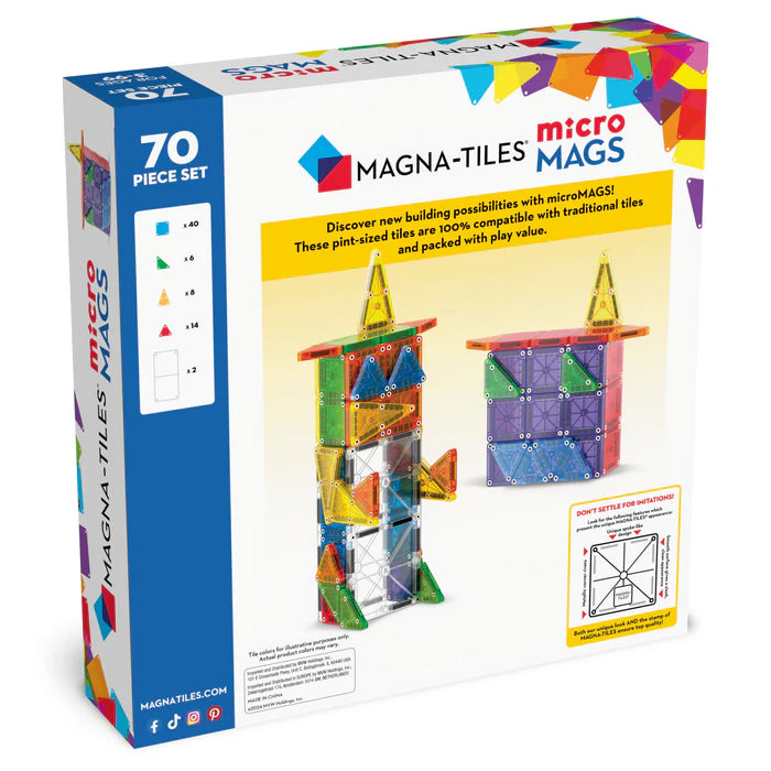 Magna Tiles - Micromag Deluxe set 70st