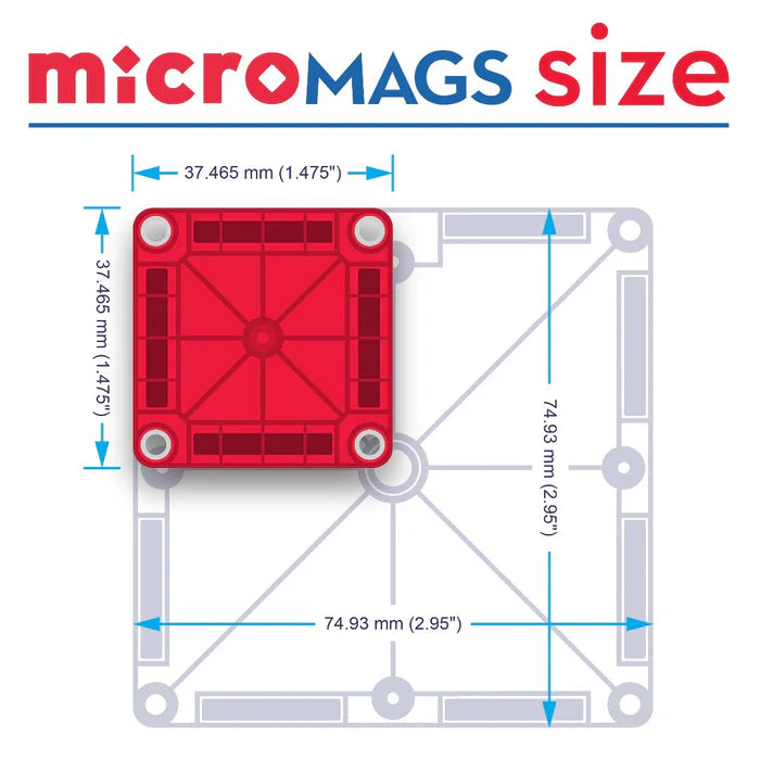 Magna Tiles - Micromag Deluxe set 70st