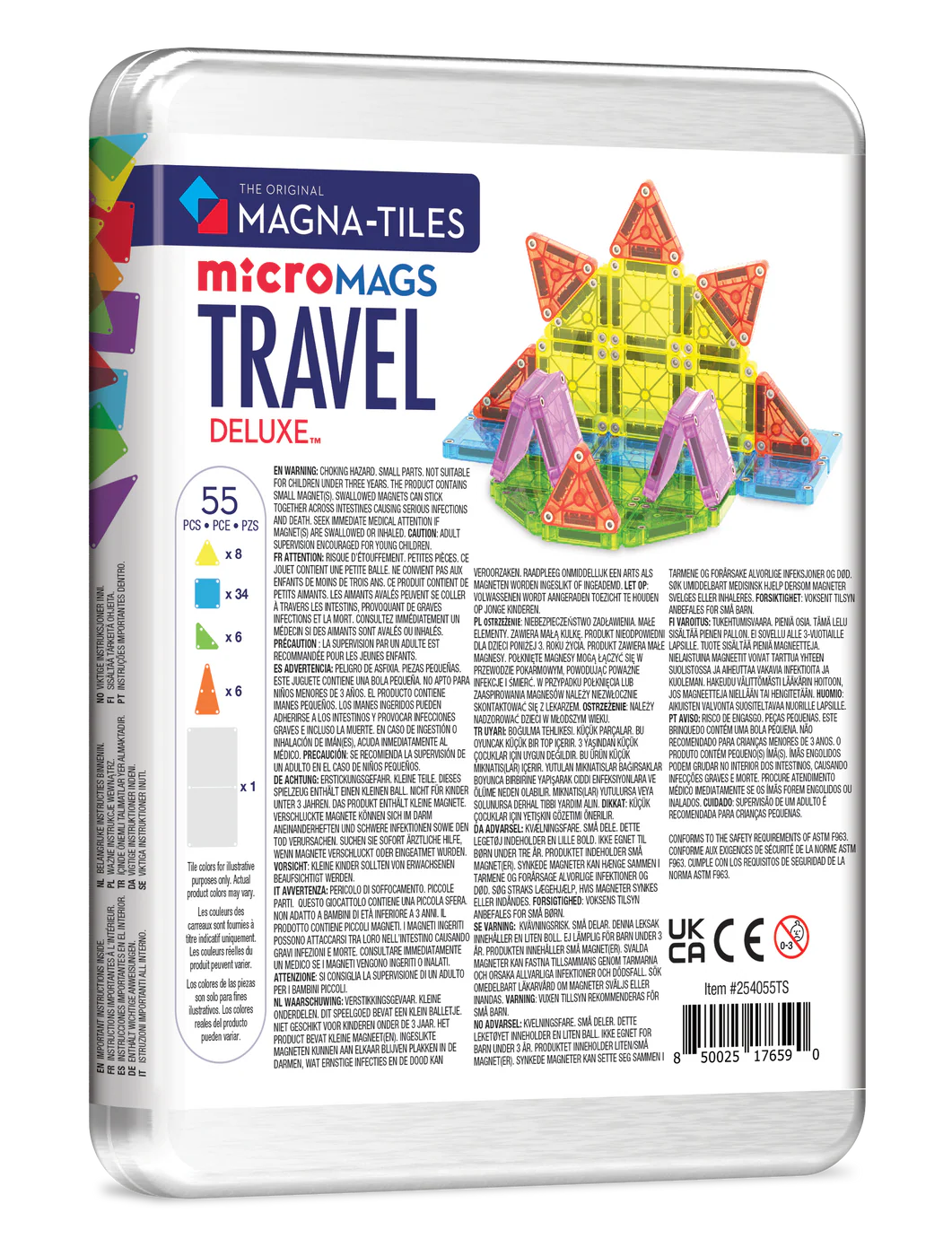 Magna Tiles - Micromag. travelset deluxe 55st.