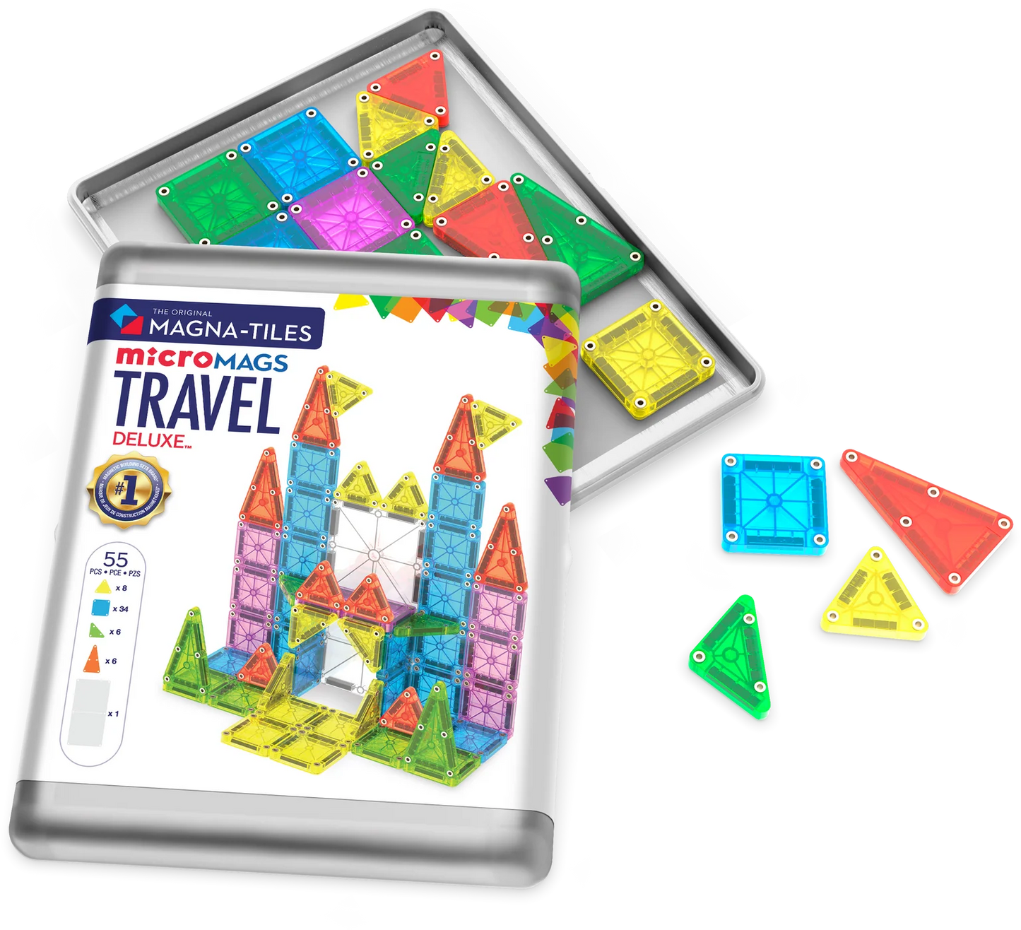 Magna Tiles - Micromag. travelset deluxe 55st.