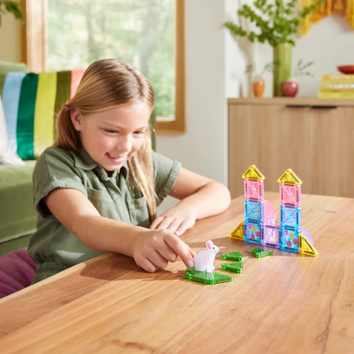 MAGNA - TILES® microMAGS Spring Garden 24 - Piece Travel Set