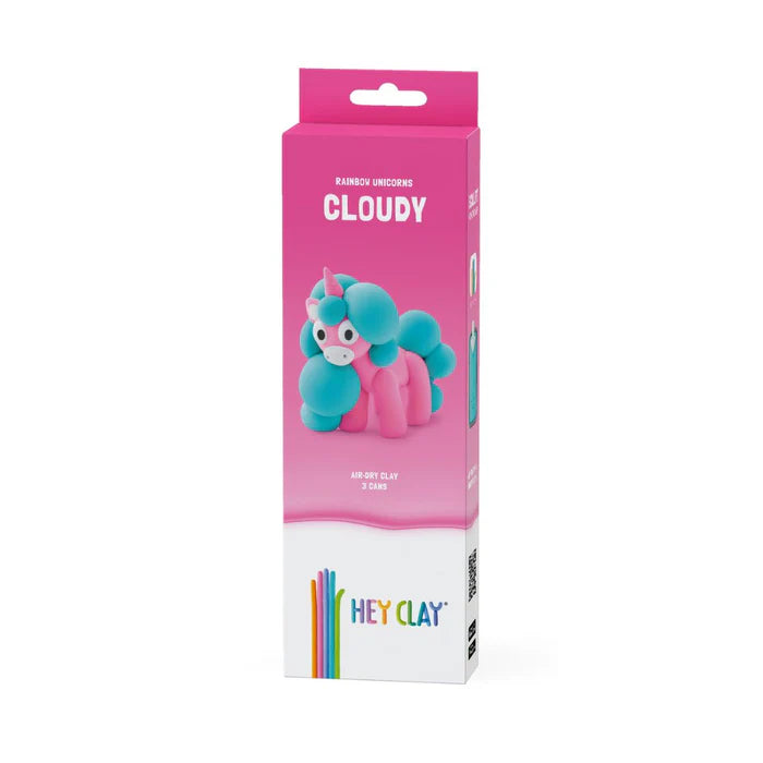Heyclay - Rainbow unicorn Cloudy - 3 potjes