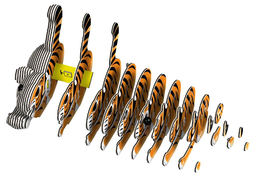Eugy 3D figuur | Tijger