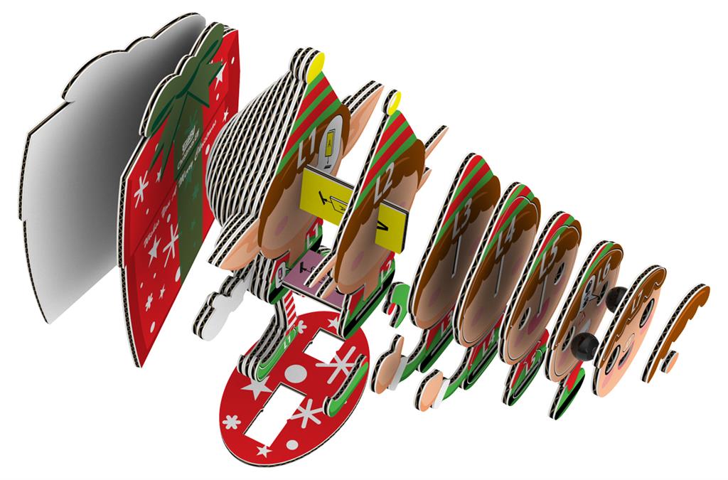 Eugy 3D figuur | Kerst Elf