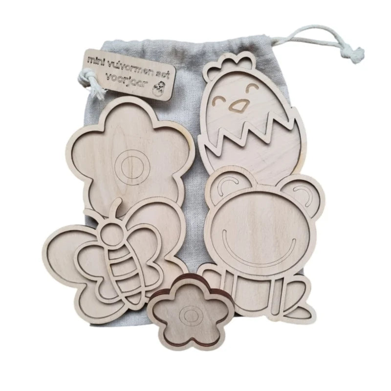 Kiddi mini vulvormen set voorjaar 5st.