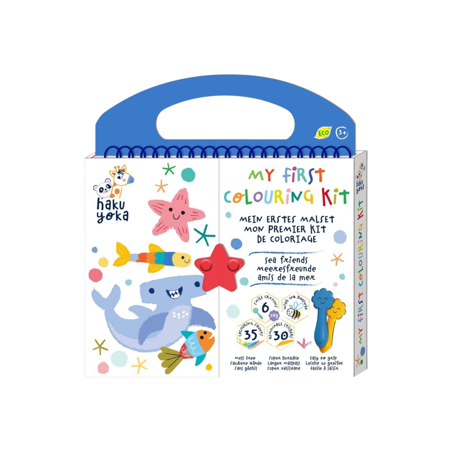 Haku Yoka Mini mijn eerste kleurkit zeedierenvrienden