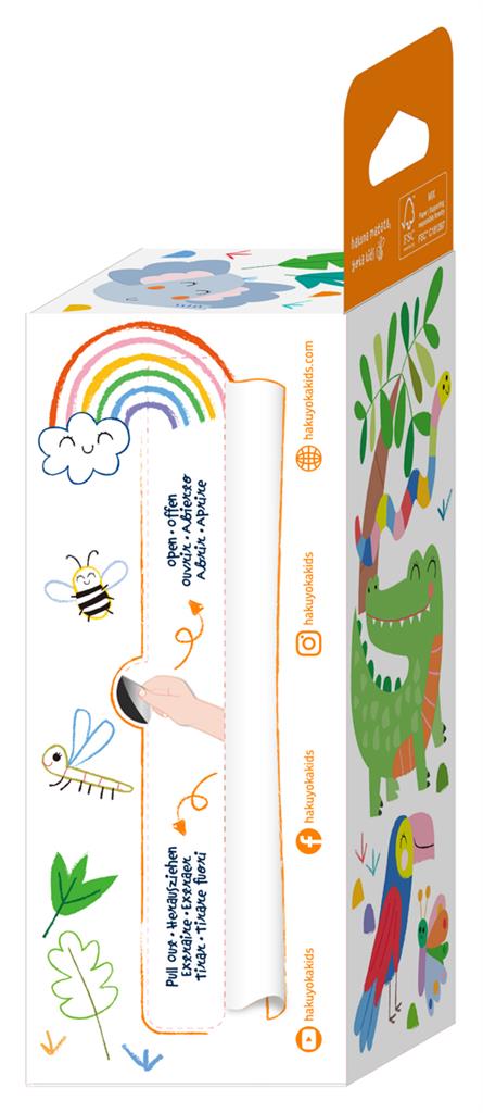 Haku Yoka Mini Kleurrol kit Safari | 4 krijtjes