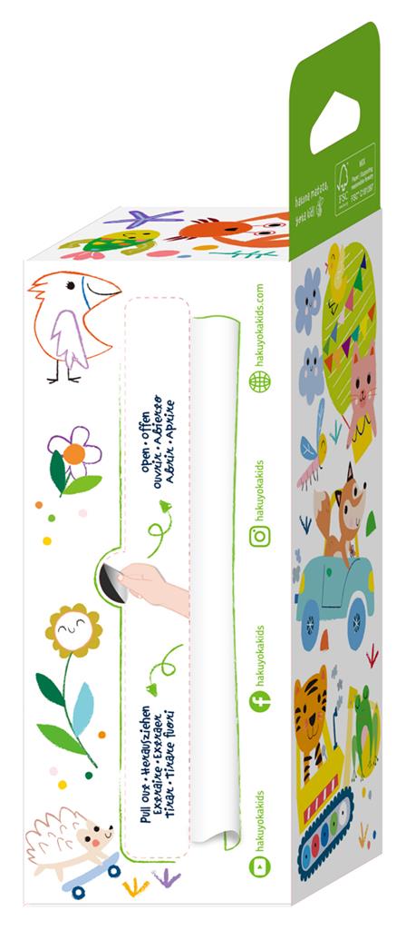 Haku Yoka Mini Kleurrol kit voertuigen | 4 krijtjes