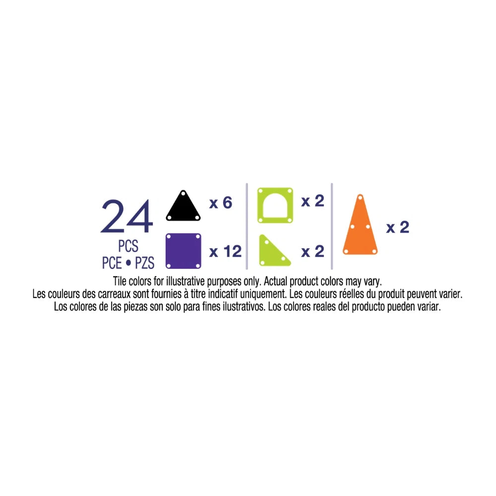 MAGNA-TILES® microMAGS Spooky 24-Piece Travel Set