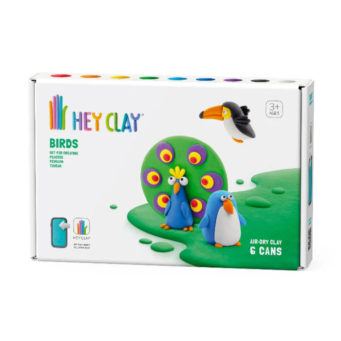 Heyclay - Birds - 6 potjes