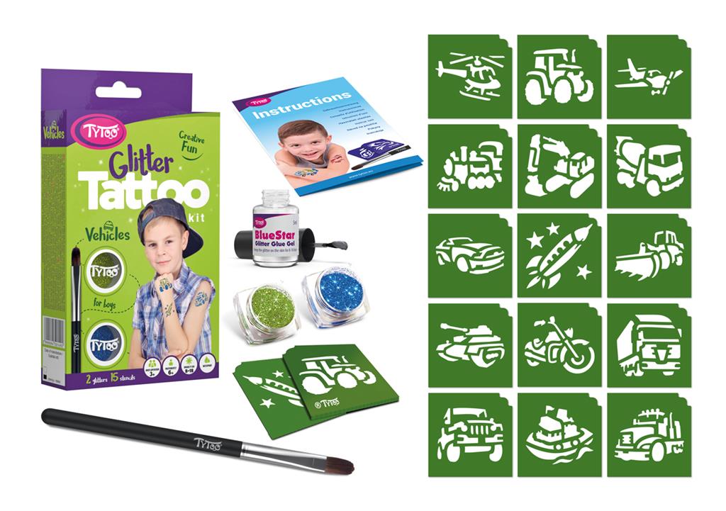 Tytoo Glitter Tattoo - Voertuigen