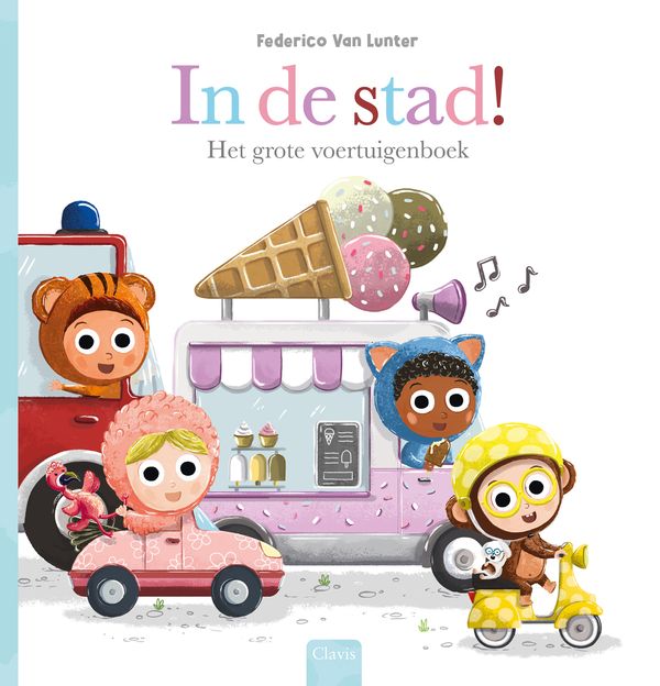In de stad - Het Grote voertuigenboek - Fredericoo Van Lunter