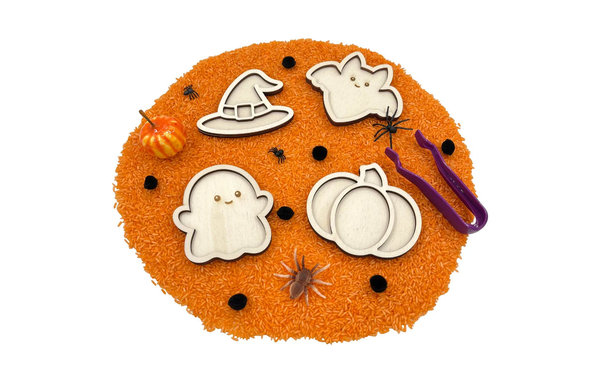 Mini vulvormen set halloween 4st.