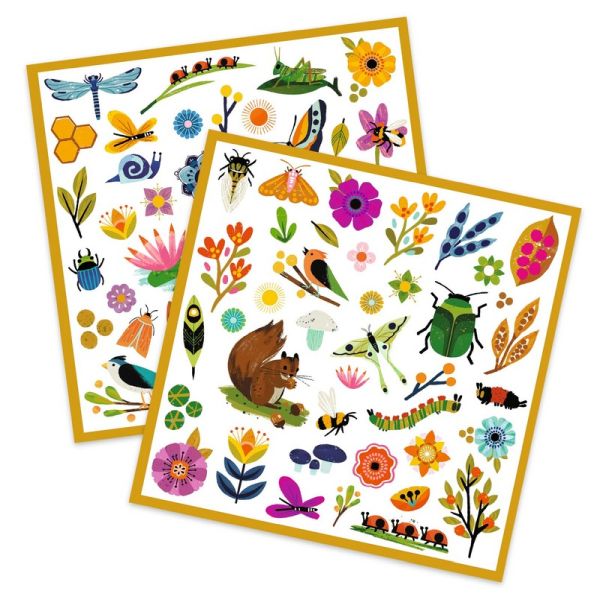 Djeco - Papieren stickers - Tuin