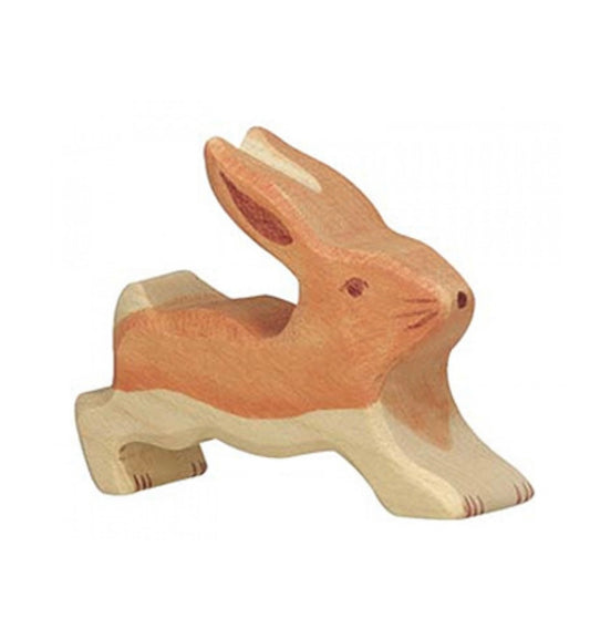 Holztiger houten speelfiguur haas