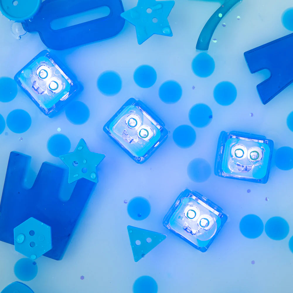 GloPals - Light up cubes - Blair - 4st. blauw