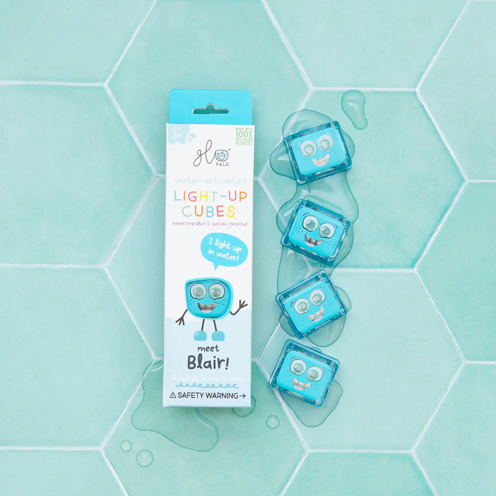GloPals - Light up cubes - Blair - 4st. blauw