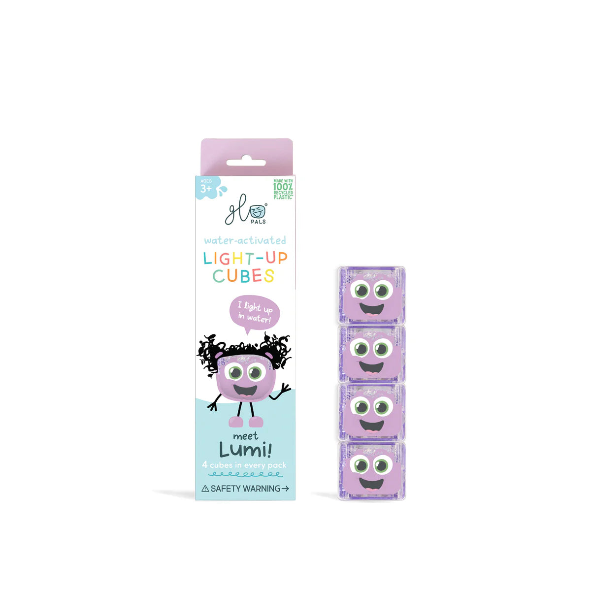 GloPals - Light up cubes - Lumi - 4st. paars