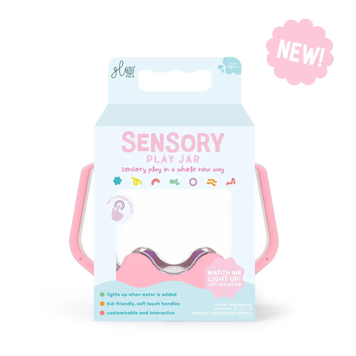 Glopals Sensory Jar Bubble gum