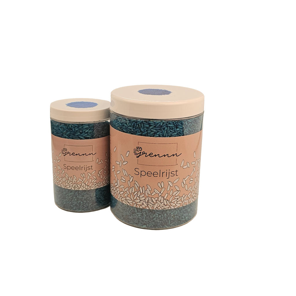Grennn speelrijst blauw mix 750gr