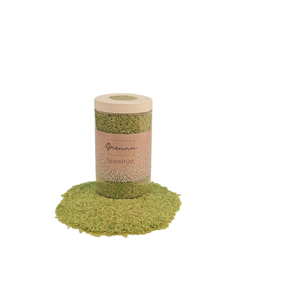 Grennn speelrijst lichtgroen mix 750gr