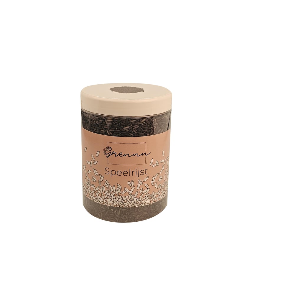 Grennn speelrijst zwart mix 750gr