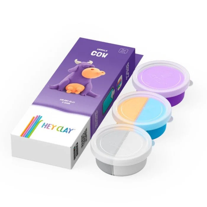 Heyclay - koe - 3 potjes
