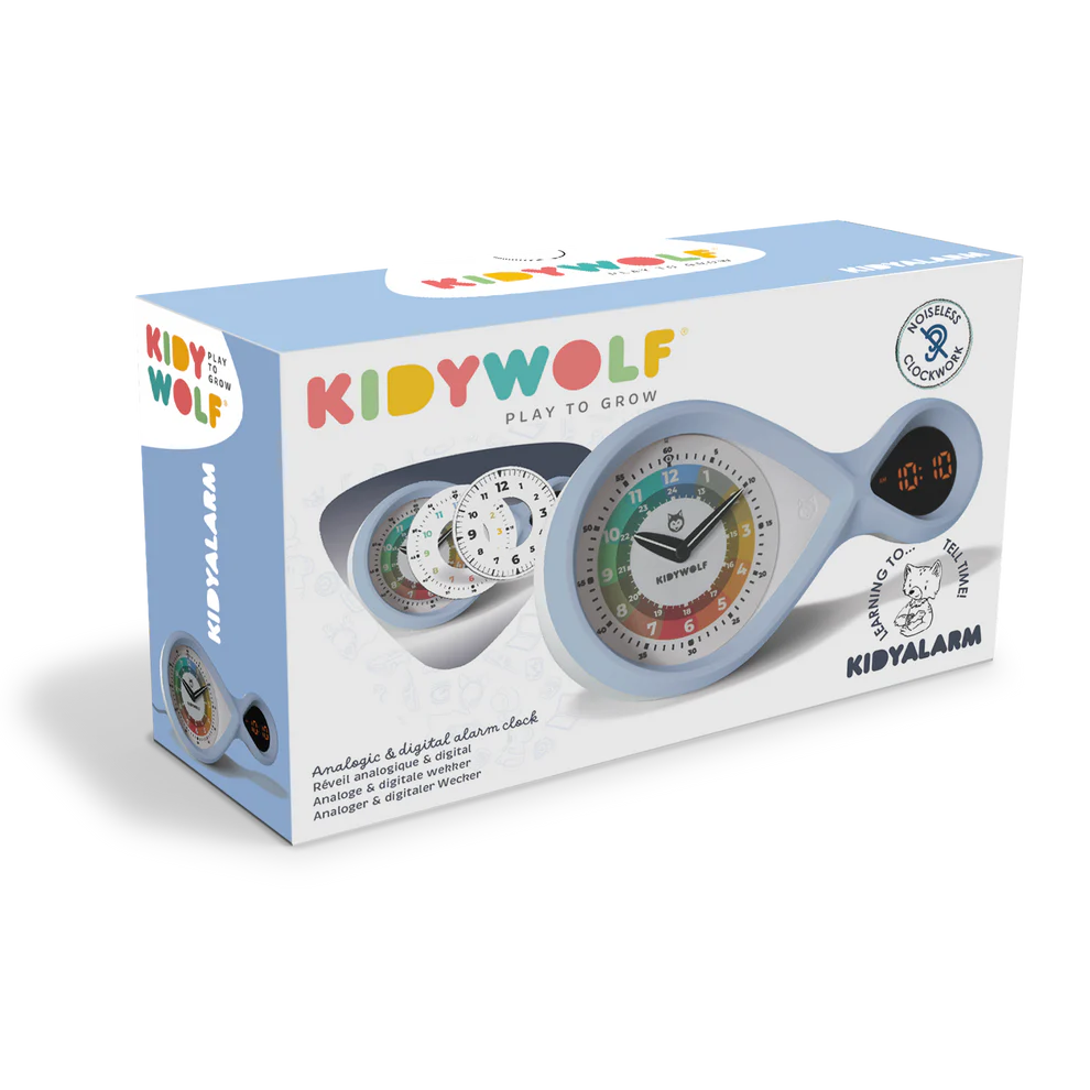 Kidywolf Kidyalarm Educatieve wekker 'blauw'