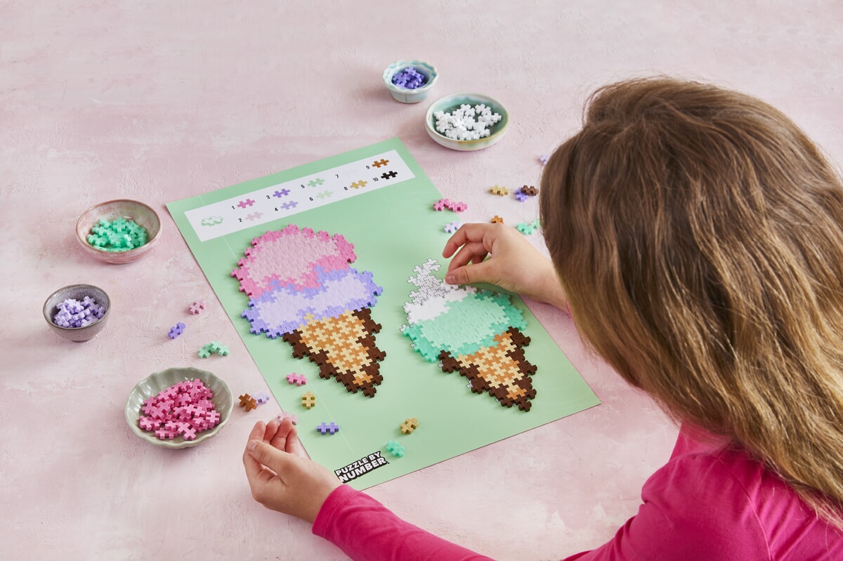 PlusPlus - Puzzle by number Ice cream - 250st.