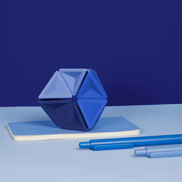 Speks | Pivot Silicone Flexagon | Navy