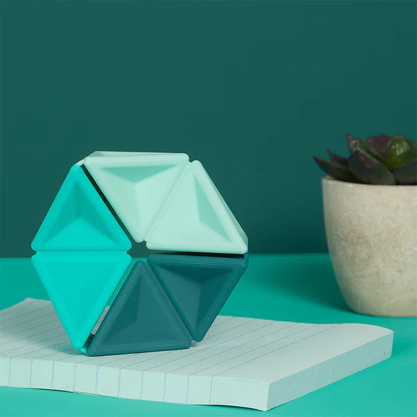 Speks | Pivot Silicone Flexagon | Teal