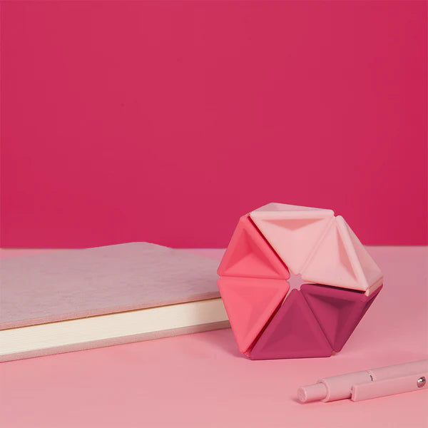 Speks | Pivot Silicone Flexagon | Magenta