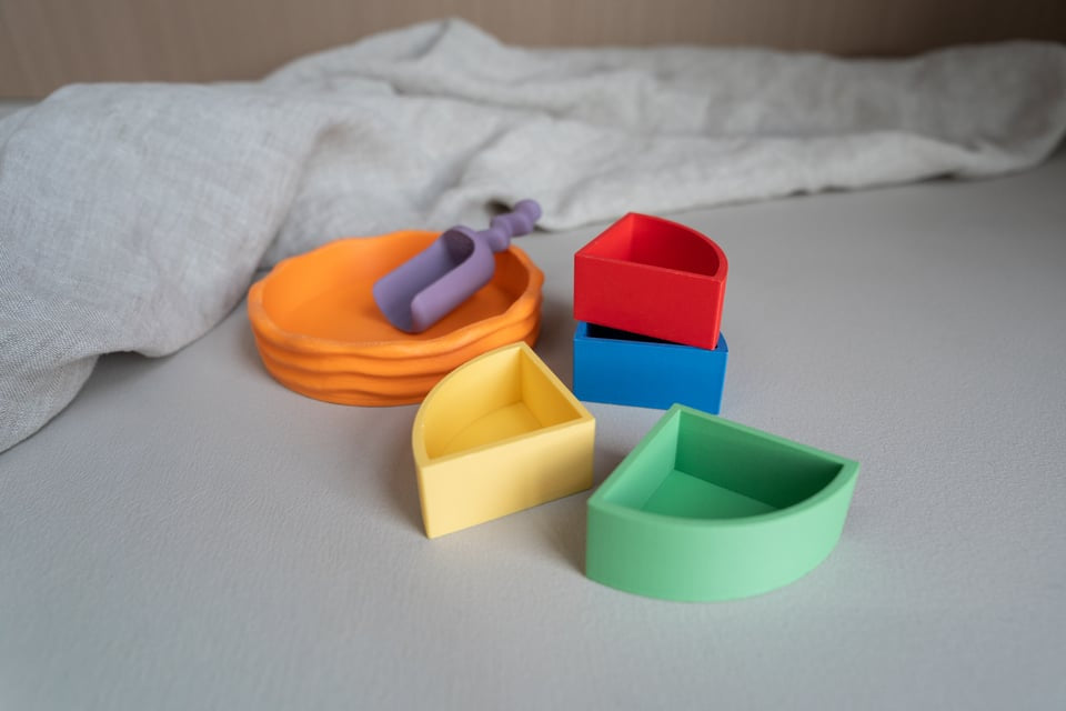 Grennn Mandigo kwartcirkel set regenboog