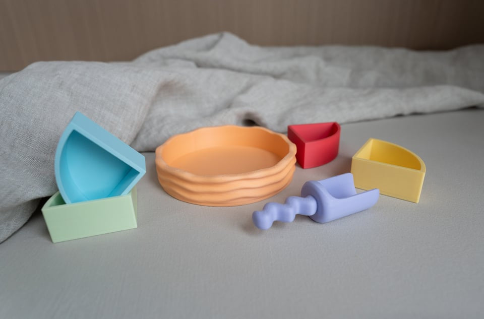 Grennn Mandigo kwartcirkel set regenboog Pastel