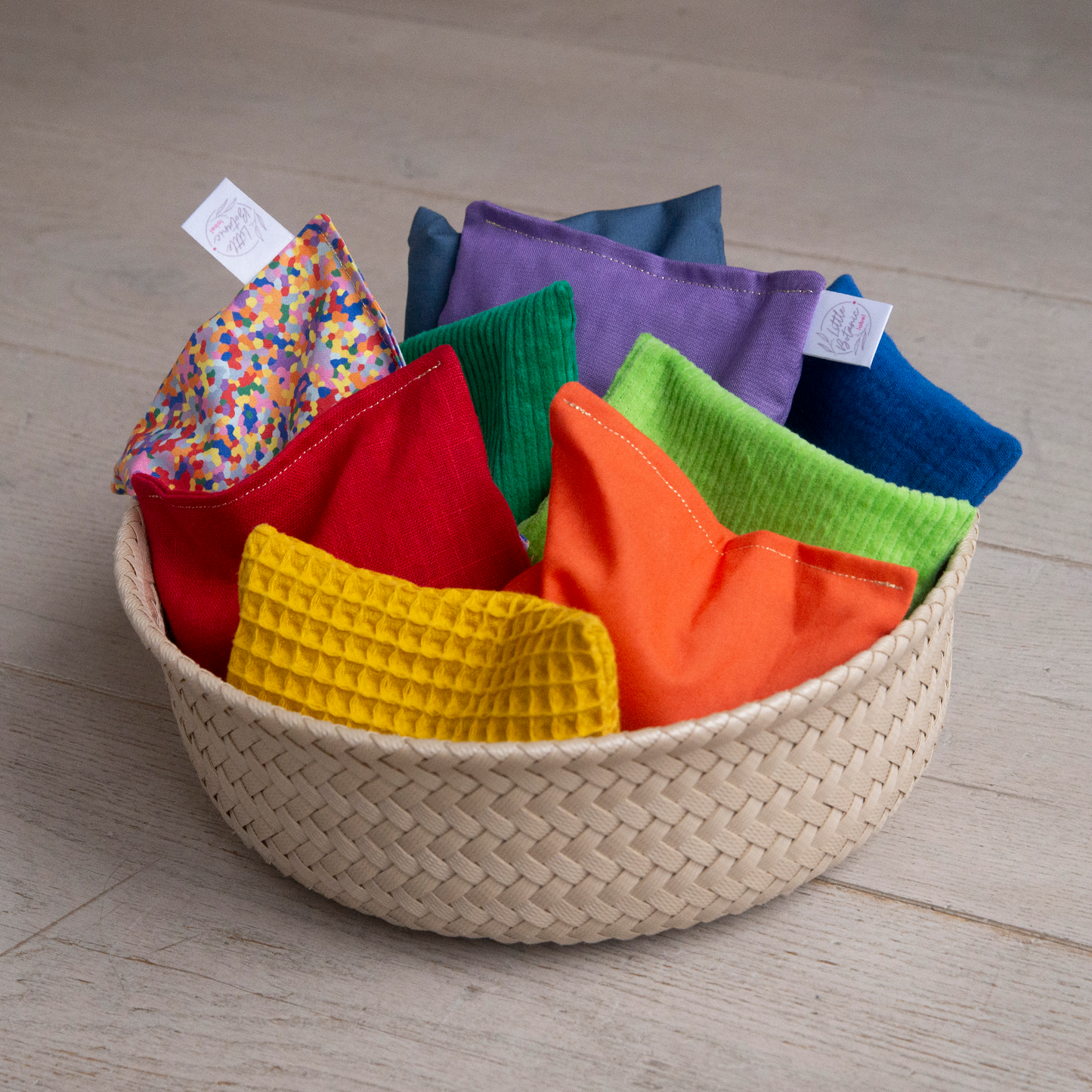 Litlle Botanic - Pittenzakjes - Regenboog + super confetti 7st.
