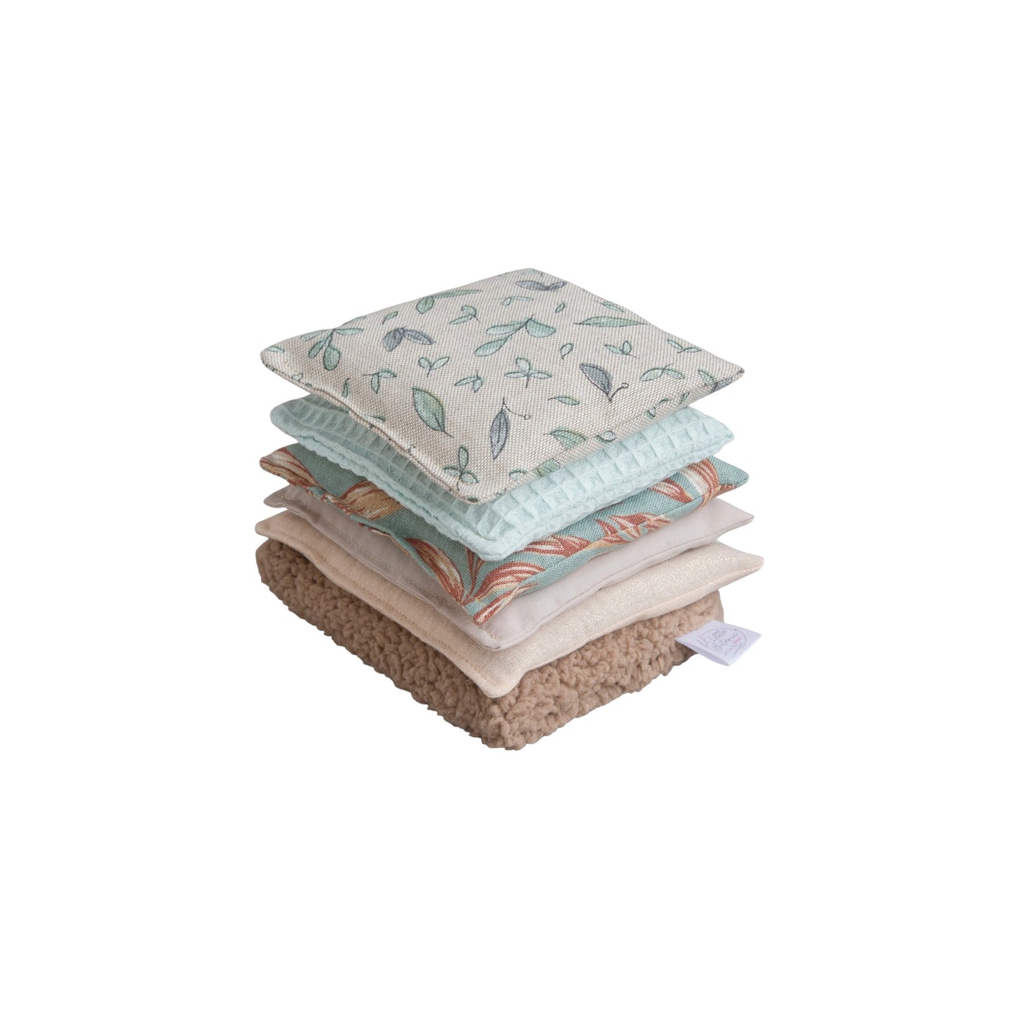 Litlle Botanic - Pittenzakjes - Dusty green 6st.
