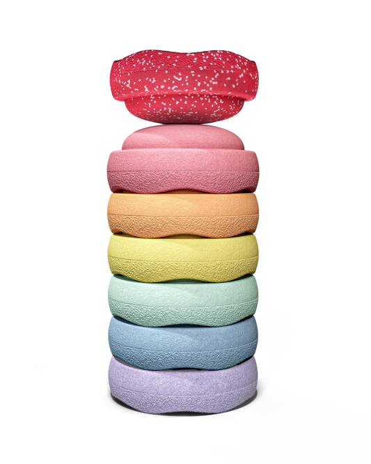 Stapelstein | Special Original Mini rainbow Pastel 6+1 | 2025 Winter edition