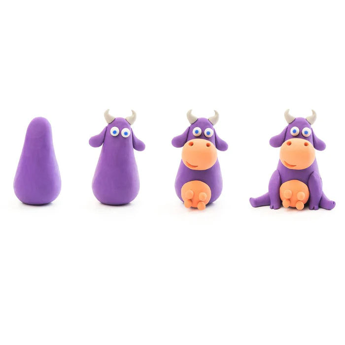 Heyclay - koe - 3 potjes