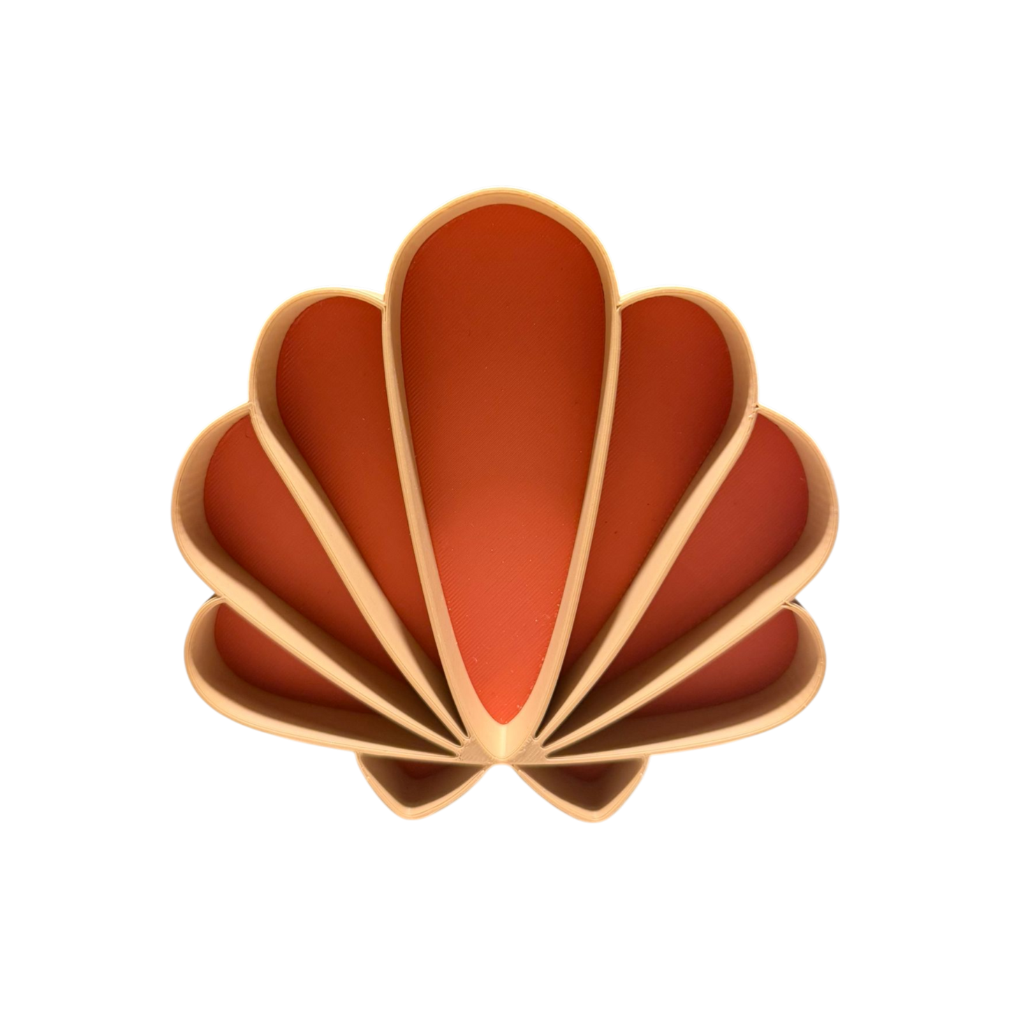 CYW vulvorm schelp terracotta 14cm x 14 cm