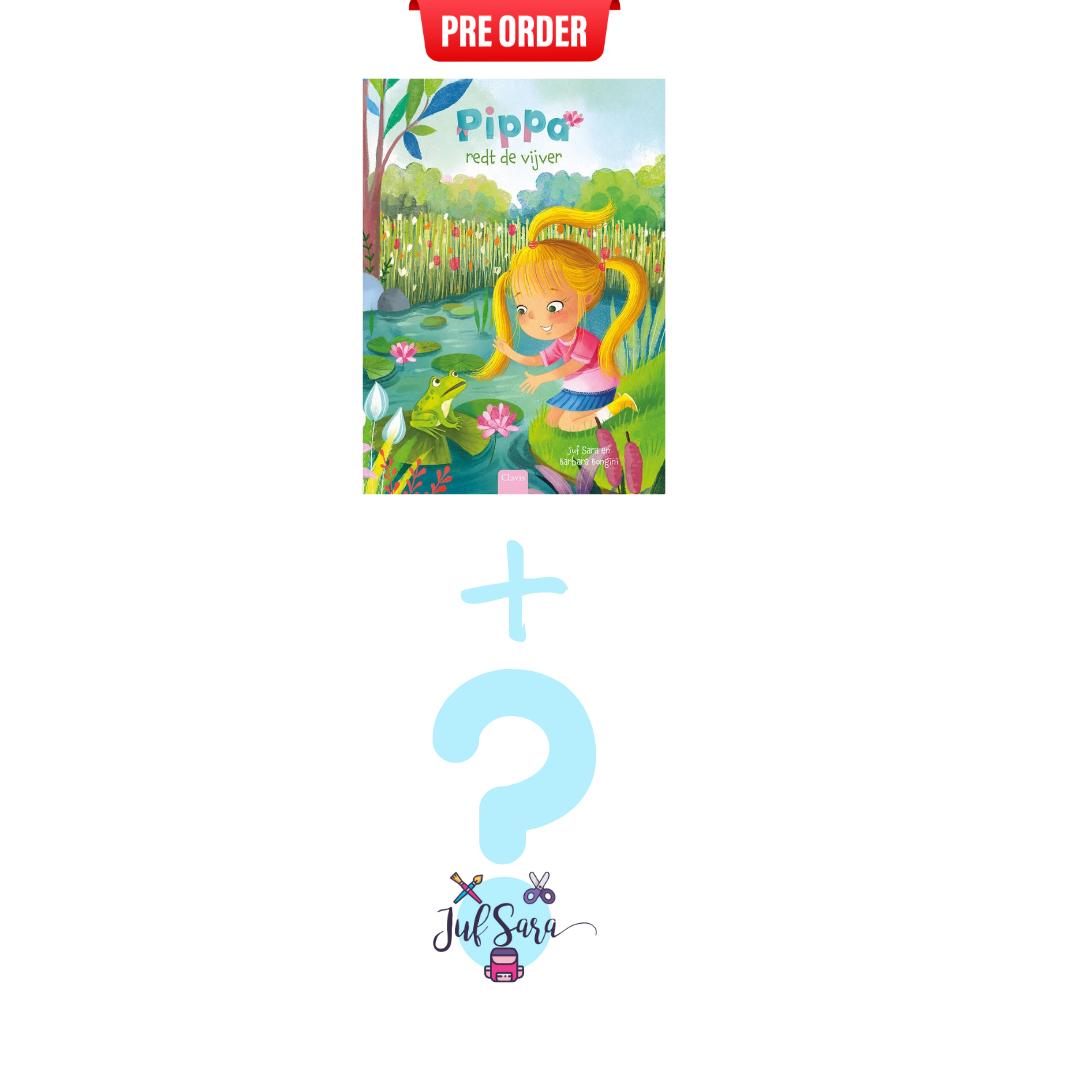 !! PRE ORDER: Juf Sara prentenboek ' Pippa redt de vijver" + bijhorend bundel product - PRE ORDER !!