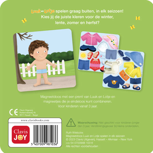 Magneetdoos Luuk en lotje - De seizoenen met Luuk en Lotje