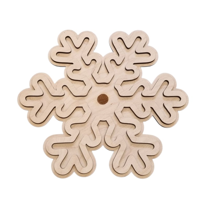 Kiddi vulvorm / speeltray sneeuwvlok