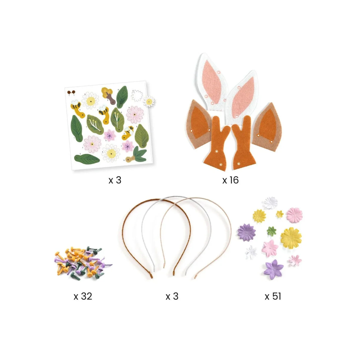 Djeco - DIY Diadeem maken - Bloemen