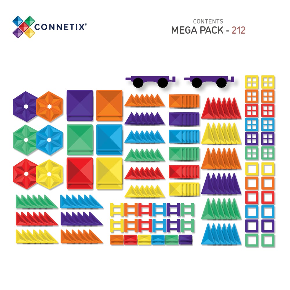 Connetix Rainbow Mega pack 212st.